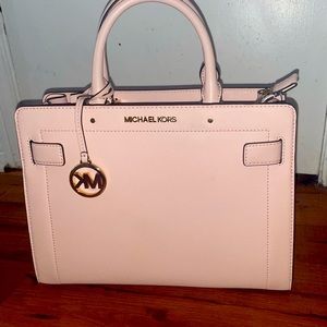 Rayne Medium Saffiano Leather Satchel